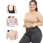 Breathable Women's Seamless Push Up Mesh Bras Plus Size